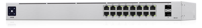 Ubiquiti UniFi Commutateur PoE géré 16 ports Gigabit Ethernet (10/100/1000) L2/L3 Power over Ethernet (PoE) 1U Argent