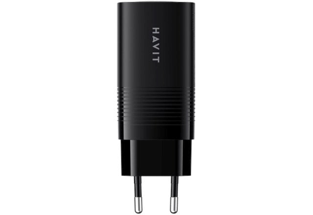 Havit UC20 - GaN 65 W three-port travel charger, black