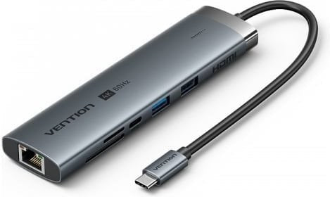 Vention USB-C 9-in-1 4K 60Hz 100W docking station