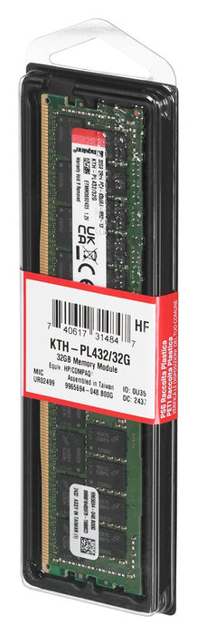 Kingston dedicated memory for HPE/HP 32GB DDR4-3200Mhz Reg ECC Module