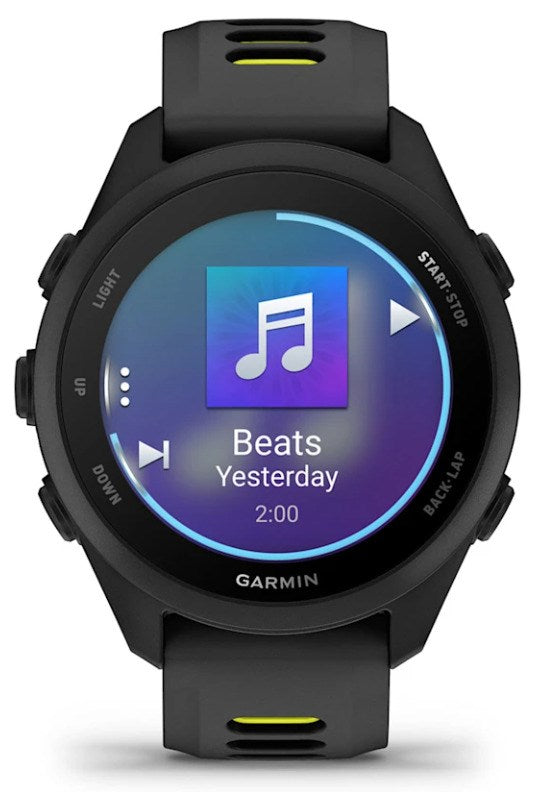 Garmin Forerunner 170 Music 3.05 cm (1.2") AMOLED 42 mm Digital 390 x 390 pixels Touchscreen Black GPS (satellite)
