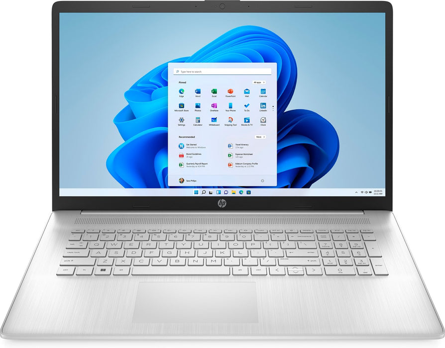HP 17-CN2068CL i5-1235U Notebook 43.9 cm (17.3") Full HD Intel® Core™ i5 8 GB DDR4-SDRAM 512 GB SSD Wi-Fi 5 (802.11ac) Windows 11 Home Silver REPACK New Repack/Repacked