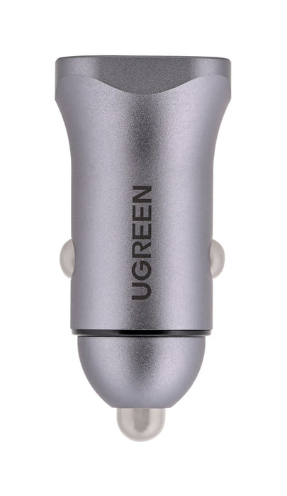 Ugreen USB Type-C / USB 24W Power Delivery Quick Charge car charger, grey (30780)