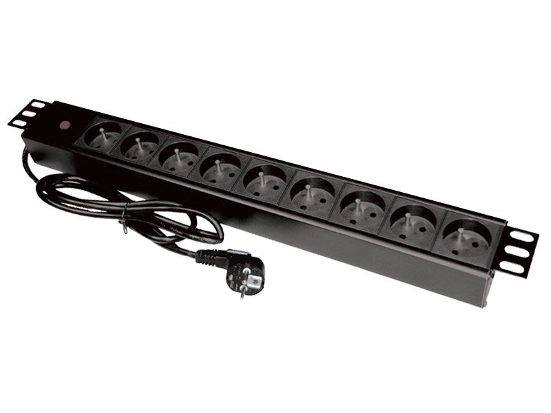 Alantec PZ09 Mehrfachsteckdose 1,8 m 9 AC-Ausgänge Innen Schwarz