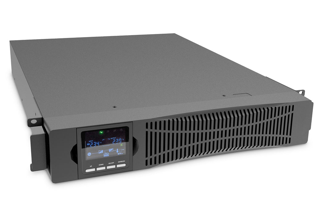 DIGITUS OnLine UPS, rack/tower, 3000VA, 3000W, LCD, 8 x C13, 1 x C19, RS-232, USB, SNMP card (optional), relay card (optional)  Digitus | OnLine UPS |