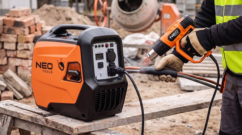 NEO TOOLS inverter generator 3200W, orange/black