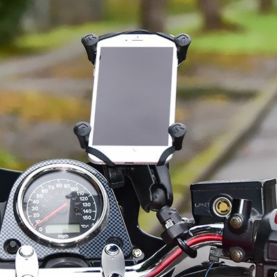 RAM Mounts X-Grip Large Phone Mount with Handlebar U-Bolt Base