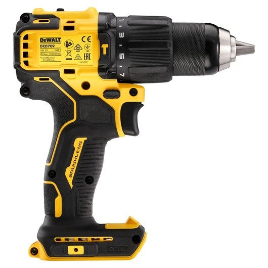 DeWALT DCD709N-XJ Bohrmaschine 1650 U/min Schnellspannbohrfutter 1.2 kg Schwarz, Gelb