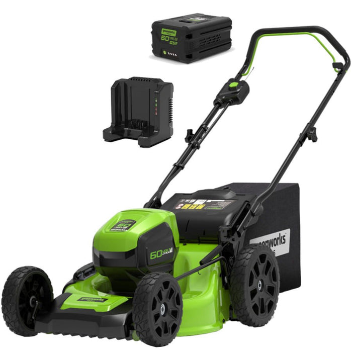 Cordless mower 60V 4Ah 46 cm Greenworks GD60LM46HPK4  - 2502807UB