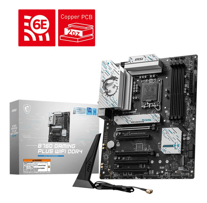 MSI B760 GAMING PLUS WIFI DDR4 motherboard Intel B760 LGA 1700 ATX