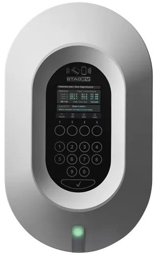 STAG EV STAG-EV-WB-11KW - Car battery charger 230/400 V AC (L-N / L-L), 3-phase Graphite, White (without charging cable/230V)