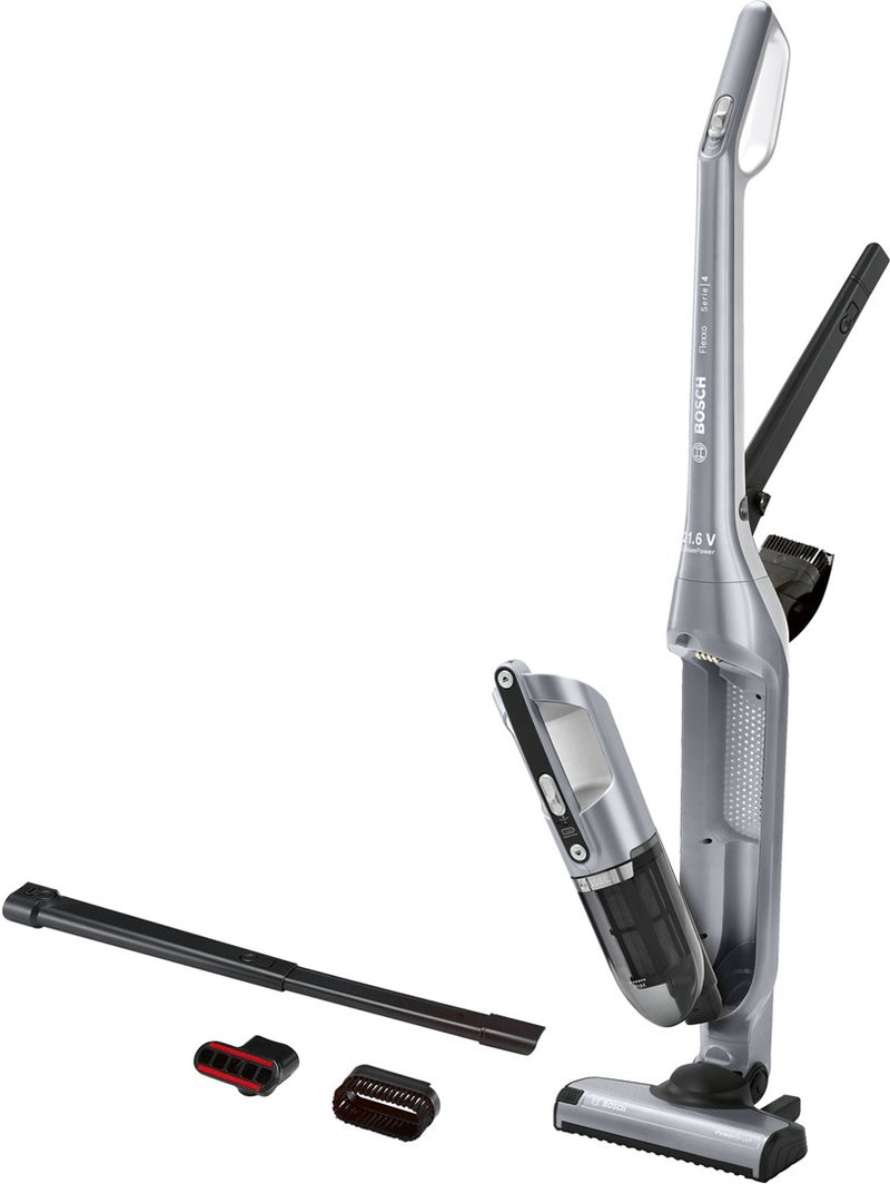 Bosch BCH3P210 stick vacuum/electric broom 2-in-1 stick vacuum AC/Battery Dry Bagless 0.4 L Black, Grey
