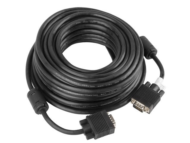 Lanberg CA-VGAC-10CC-0150-B VGA cable 15 m VGA (D-Sub) Black