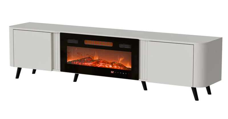 Cama Volare RTV cabinet 200 x 39 x 49 cm cashmere + fireplace