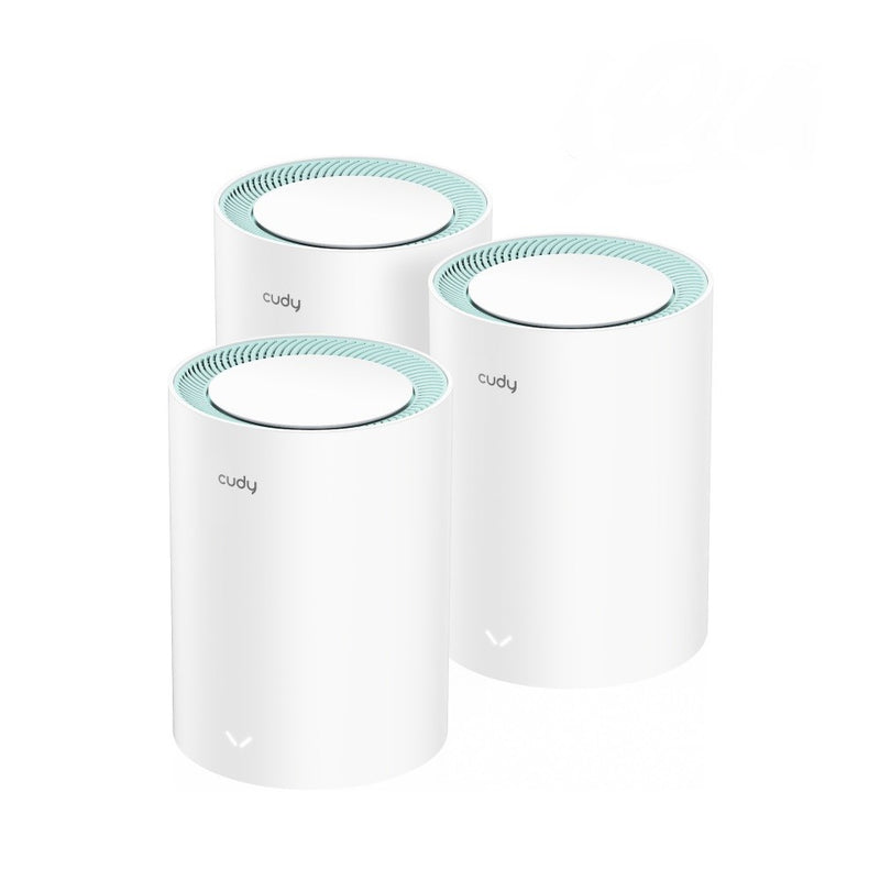 Cudy M1300 3-PACK mesh wi-fi system Dual-band (2.4 GHz / 5 GHz) Wi-Fi 5 (802.11ac) White 2 Internal