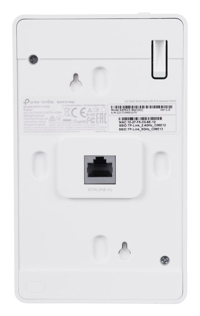 TP-LINK AX1800 Wall Plate WiFi 6 Access Point