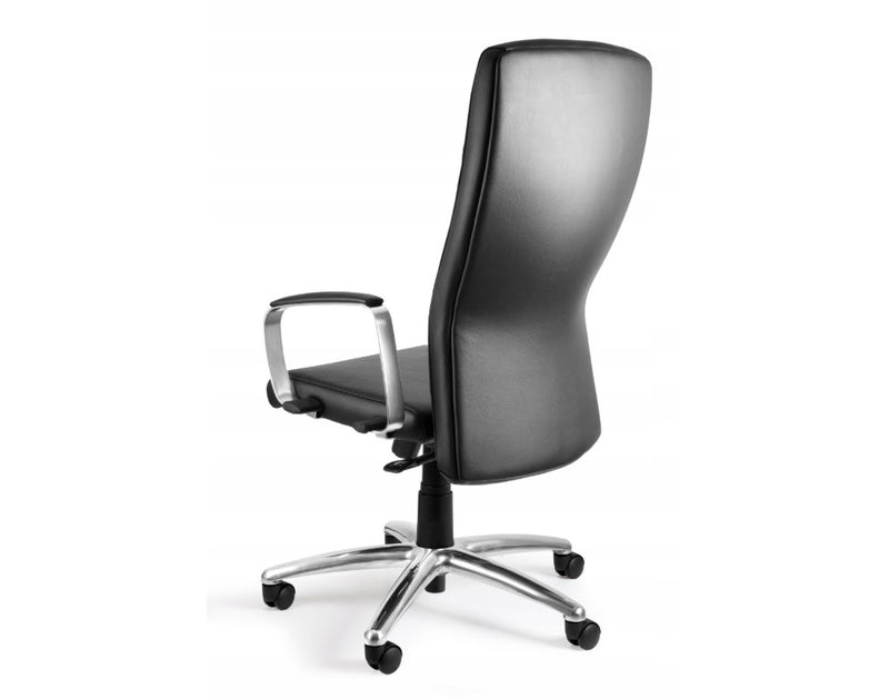 Adella C239 office chair, genuine leather HL-4, black