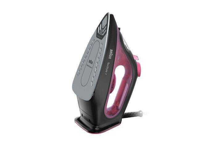 Braun TexStyle 1 Dry & Steam iron Ceramic soleplate 2000 W Black, Purple