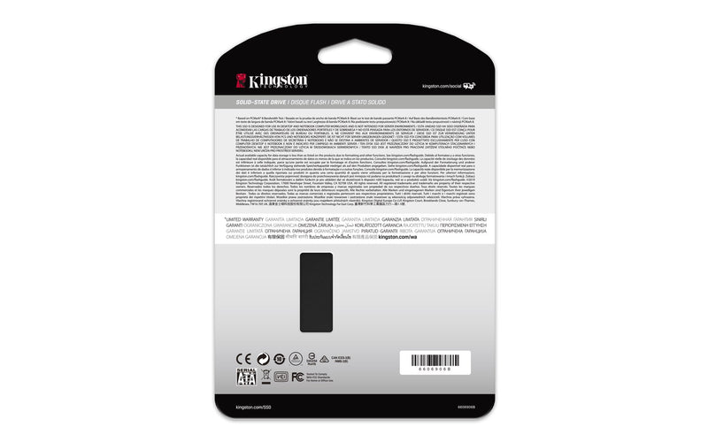 Kingston KC600 - SSD - encrypted - 512 GB - internal - 2.5" - SATA 6Gb/s - 256-bit AES - TCG Opal Encryption, Self-Encrypting Drive (SED)
