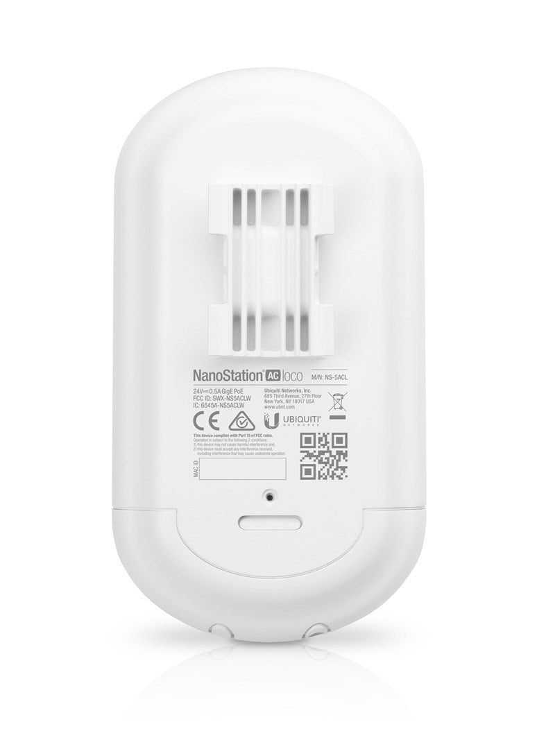 Ubiquiti Networks NanoStation 5AC Loco 1000 Mbit/s White Power over Ethernet (PoE) (Ubiquiti LOCO5AC)