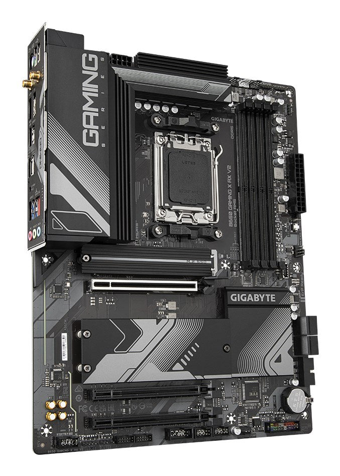 GIGABYTE B650 GAMING X AX V2 Motherboard - AMD Ryzen 9000 Series CPUs, 8+2+2 Phases VRM, up to 8000MHz DDR5 (OC), 1xPCIe 5.0 + 2xPCIe 4.0 M.2, 2.5GbE