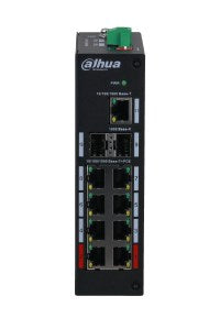 Dahua Technology PFS3211-8GT-120-V2 network switch Unmanaged Gigabit Ethernet (10/100/1000) Power over Ethernet (PoE) Desktop/Wall-Mounting Black