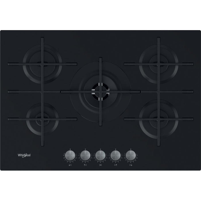 Whirlpool AKWL 728/NB Black Built-in 75 cm Gas 5 zone(s)