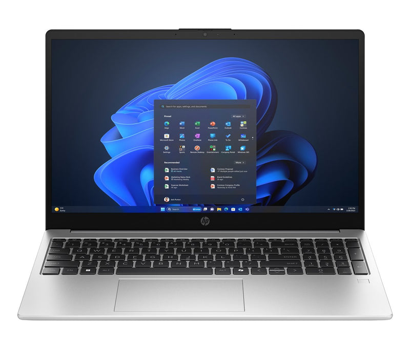 HP 250R G10 Intel Core 5 120U Laptop 39.6 cm (15.6") Full HD 16 GB DDR5-SDRAM 512 GB SSD Wi-Fi 6 (802.11ax) Windows 11 Pro Silver