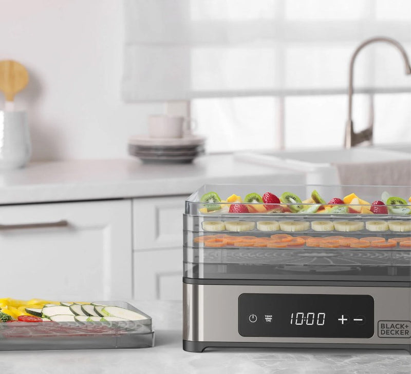Black+Decker BXDE401E Fruit, Mushroom and Vegetable Dehydrator