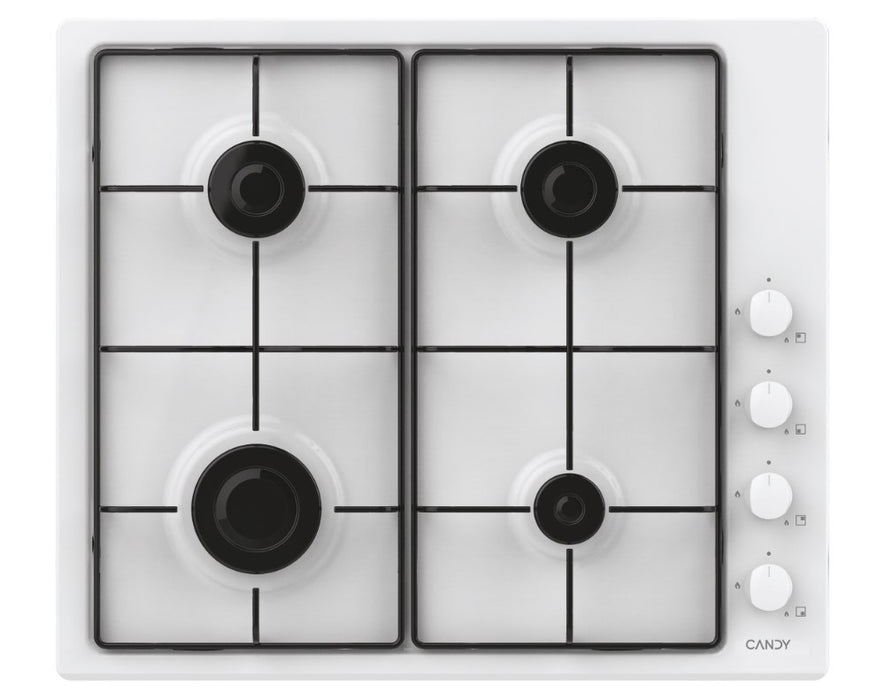 Candy Idea CHW6LWW White Built-in 60 cm Gas 4 zone(s)