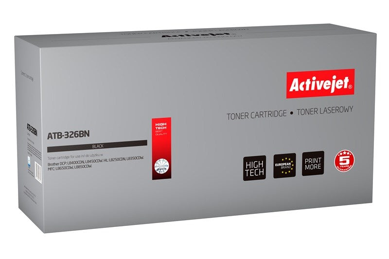 Activejet ATB-326BN Toner (ersetzt Brother TN-326BK, TN326BK; Supreme; 4000 Seiten; Schwarz)