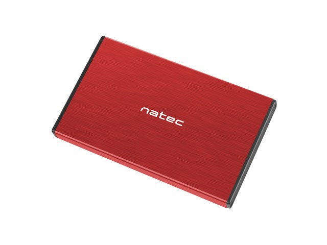 NATEC HDD ENCLOSURE RHINO GO (USB 3.0, 2.5", RED)