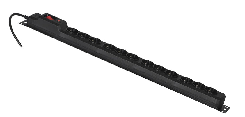 Activejet COMBO 12-fach Steckdosenleiste 5m schwarz