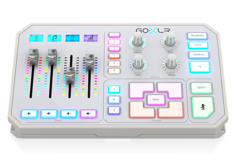 TC Helicon GO XLR-WH - USB audio mixer and interface, white