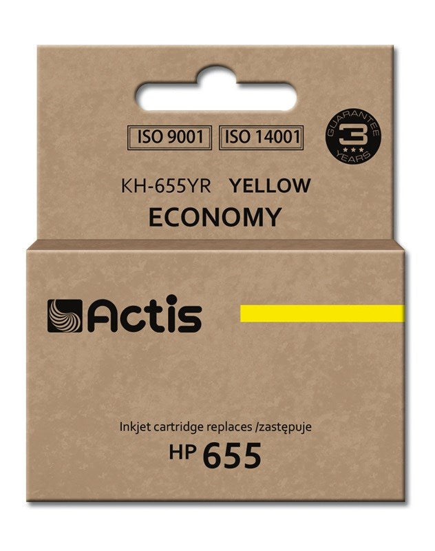Actis KH-655YR Ink (replacement HP 655 CZ112AE; Standard; 12 ml; yellow)