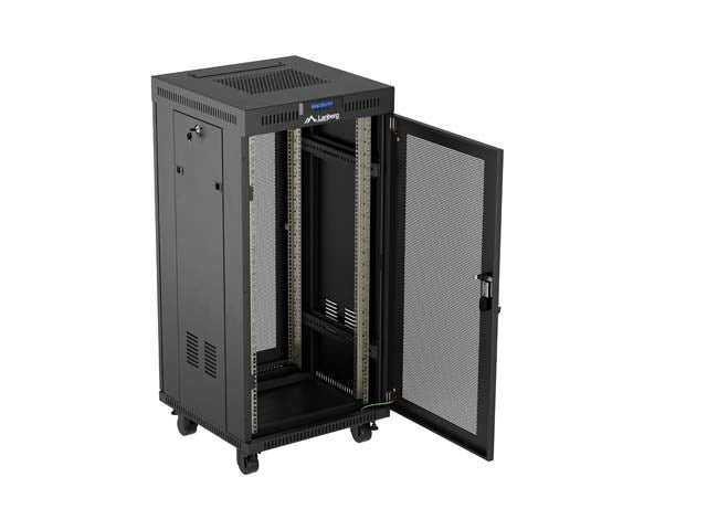 Lanberg FF01-6624-23BL rack cabinet 24U Freestanding rack Black