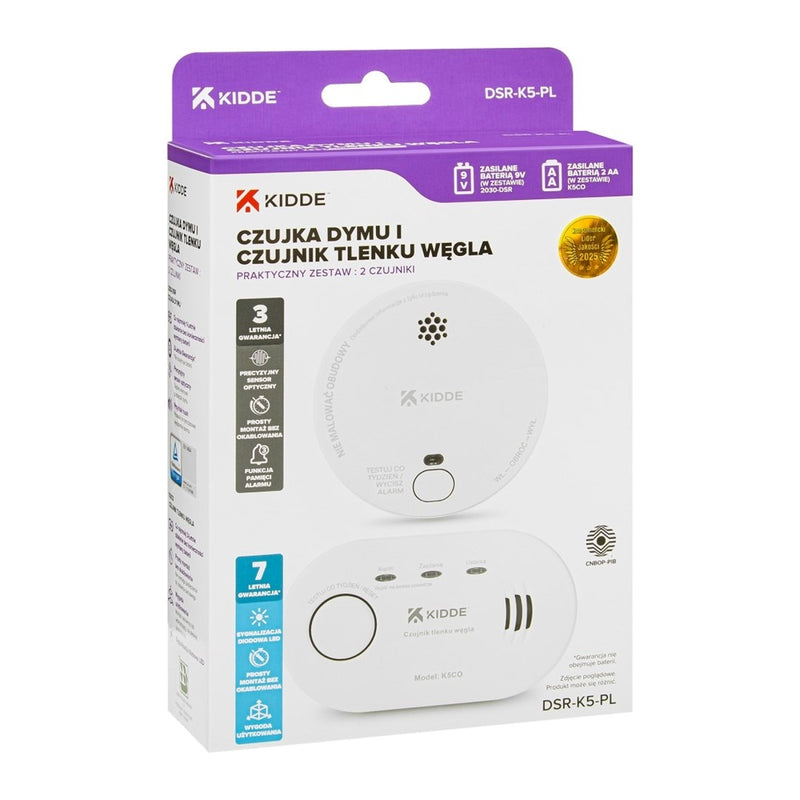 Carbon monoxide detector K5CO + smoke detector 2030-DSR3 KIDDE