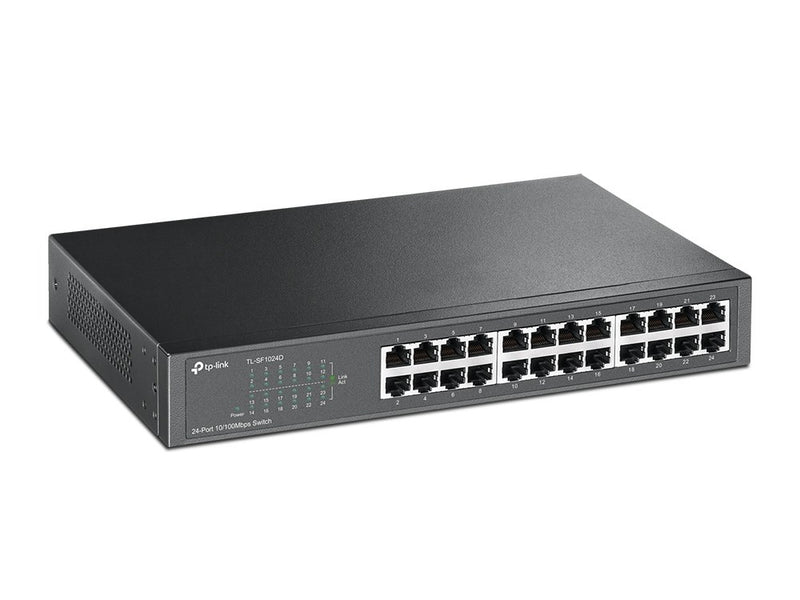 TP-Link TL-SF1024D 24 p 10/100M Switch, 13 inch rack-mount
