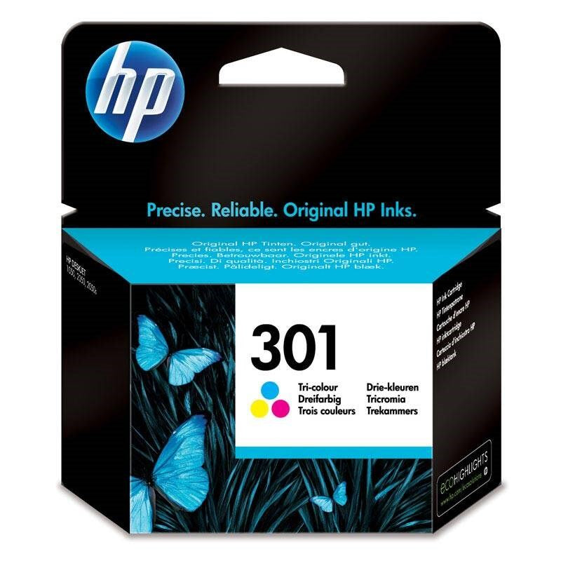 Cartouche d'encre trois couleurs originale HP 301