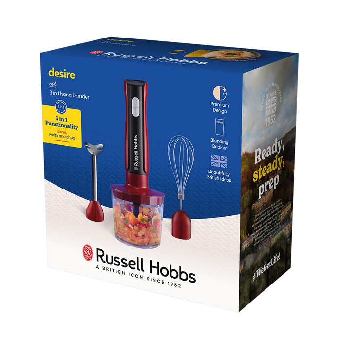 Russell Hobbs 27140-56 blender 1 L Portable blender 500 W Black, Red, Transparent