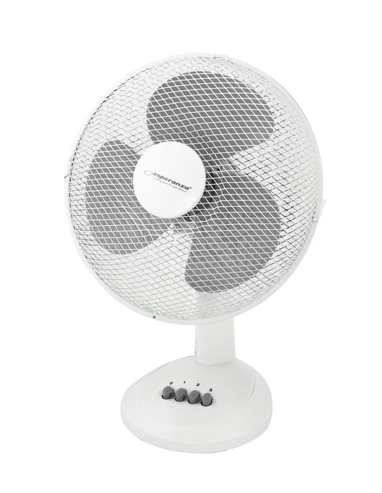 Esperanza EHF003WE, 12'' desk fan, White and Gray