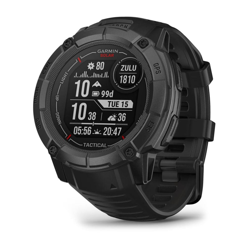 Garmin Instinct 2X Solar Tactical Edition 2.79 cm (1.1") MIP 50 mm Numérique 176 x 176 pixels Écran tactile Noir GPS (satellite)