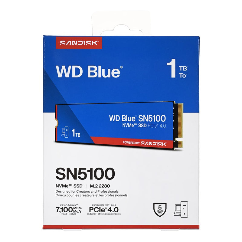 Disque SSD NVMe™ WD Blue® SN5100 de 1 To Western Digital