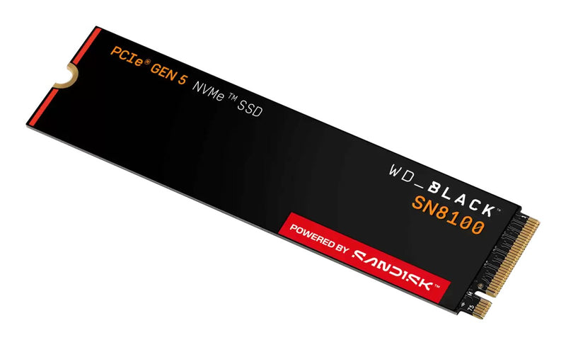 WD Black SN8100 - SSD - verschlüsselt - 8 TB - intern - M.2 2280 - PCI Express 5.0 x4 (NVMe) - TCG Opal Encryption 2.02