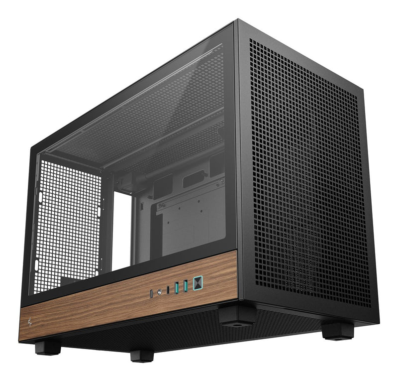 DeepCool CH260 WOOD Micro Tower Black, Wood
