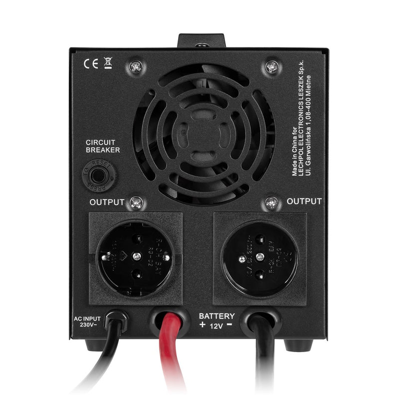 KEMOT PROsinus-500-LiFePo4 emergency power supply – a pure sine wave inverter with a 12V charging function, 230V, 500VA/300W