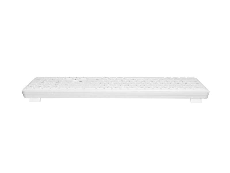 Natec Tang US wireless keyboard BT + 2.4 GHz quiet Slim white