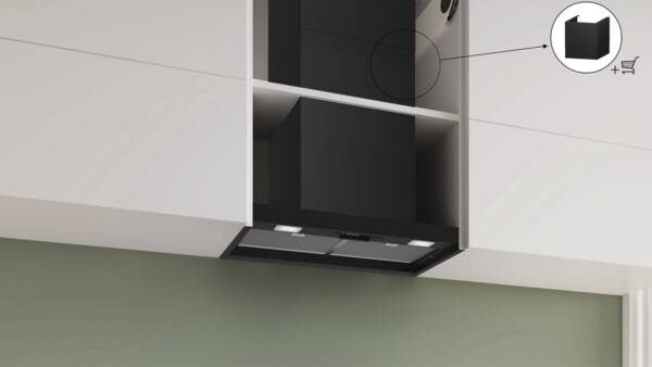 Bosch Serie 2 DBB63BC60 cooker hood Built-in Black 384 m3/h