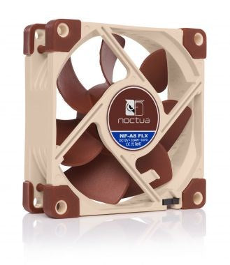 Noctua NOC-NF-A8-FLX composant de refroidissement pour ordinateur Ventilateur de boîtier PC 8 cm Beige, marron 1 pièce(s)