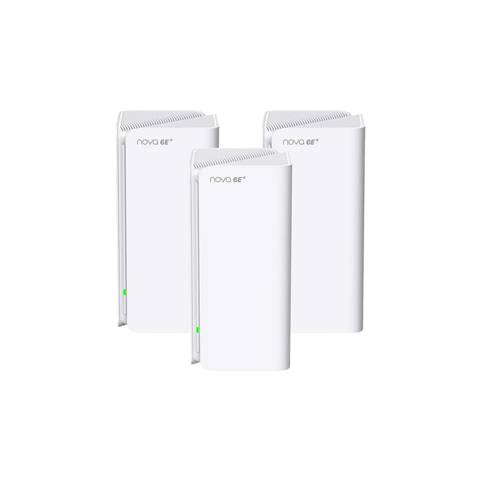 Tenda MX21 Pro(3-pack) Tri-band (2.4 GHz / 5 GHz / 6 GHz) Wi-Fi 6 (802.11ax) White Internal